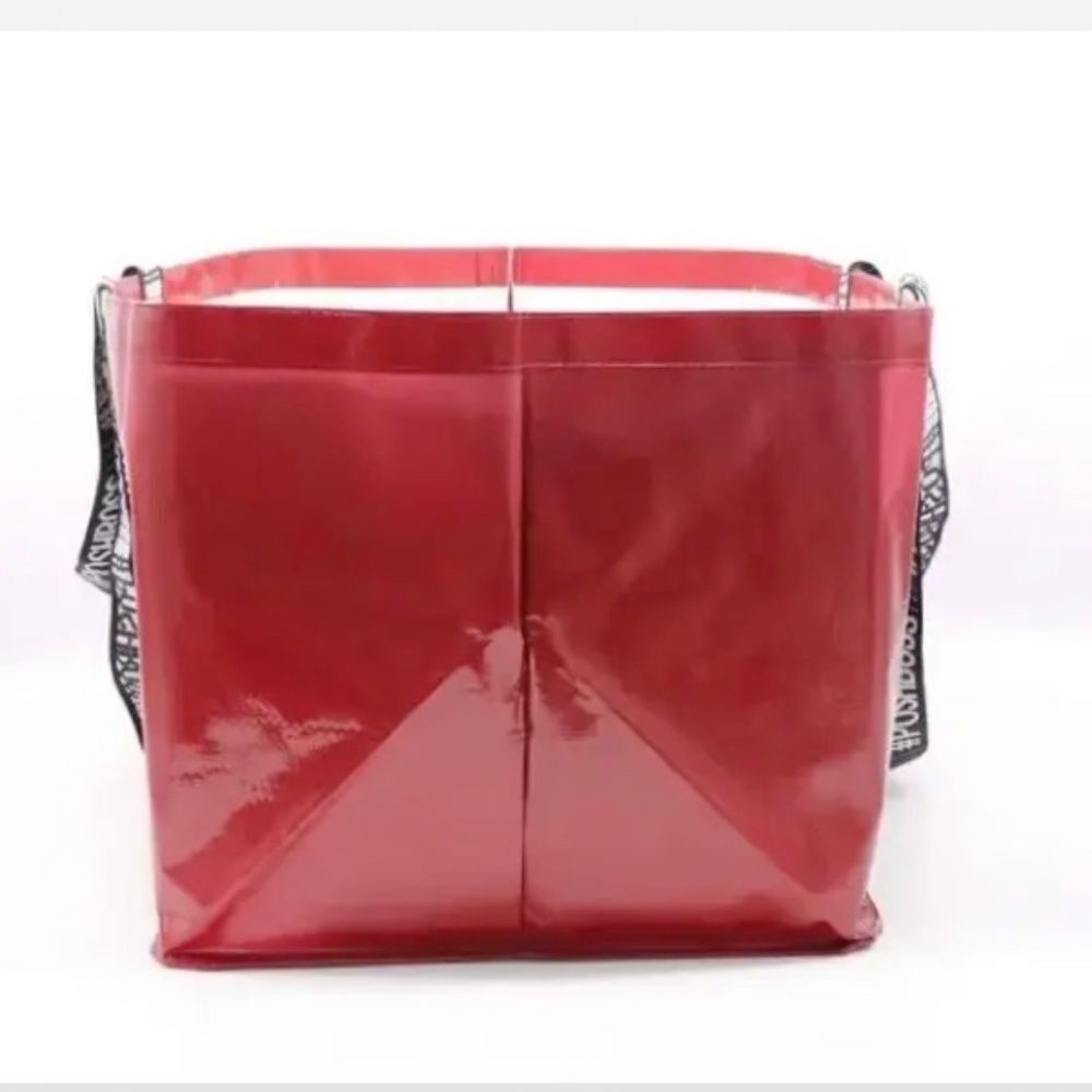 1 New Oversized Double-Handled Red Poshmark Tote Bag NWT - Picture 8 of 9